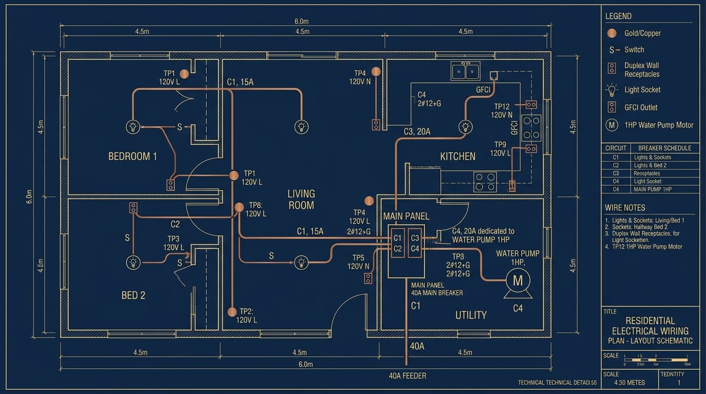 Laboratorio de Cableado y Conexión de Circuitos